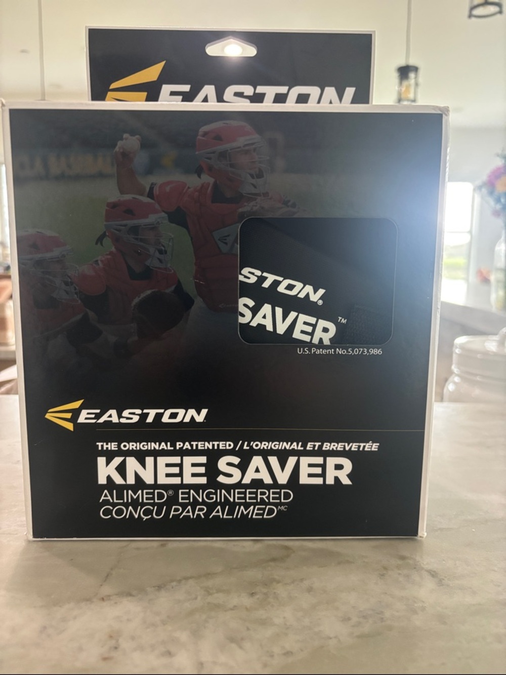 Easton Knee Saver Protective Pad in Black and Yellow Size Small